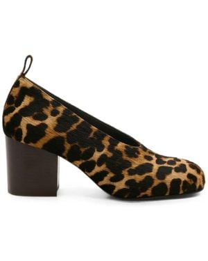 Ami Paris Escarpins En Cuir De Vachette Imprimés Léopard - Multicolour