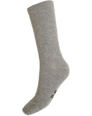 Wolford Ribgebreide Sokken - Grijs