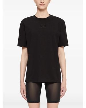 44 Label Group Camiseta con logo estampado - Negro