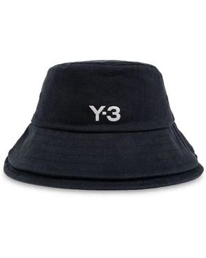 Y-3 Cappello Bucket Con Stampa - Blu