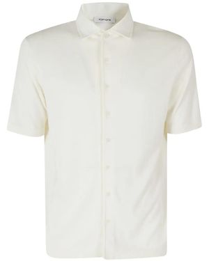 Kangra Short-sleeve Knitted Shirt - White