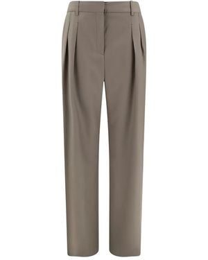 Loulou de Saison Hose Aus Wolle - Grau
