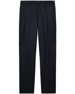 Off-White c/o Virgil Abloh Mid-Rise Tailored Trousers - Blue
