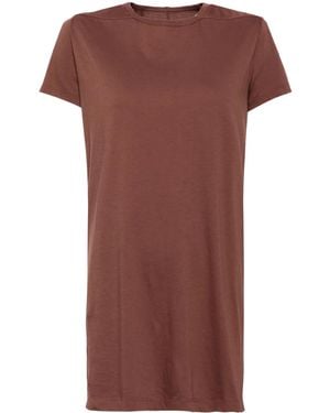 Rick Owens Cotton T-Shirt - Brown