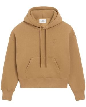 Ami Paris Sudadera Ami de Coeur con capucha - Neutro