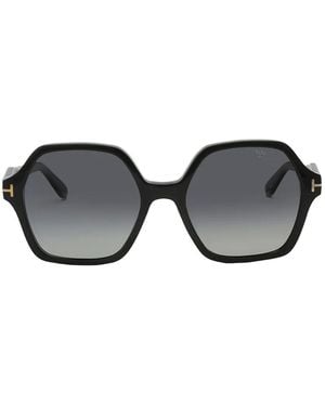 Tom Ford Geometric-Frame Sunglasses - Black