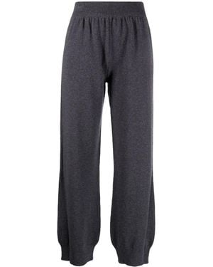 Barrie Pantalones Iconic Con Cinturilla De Canalé - Azul