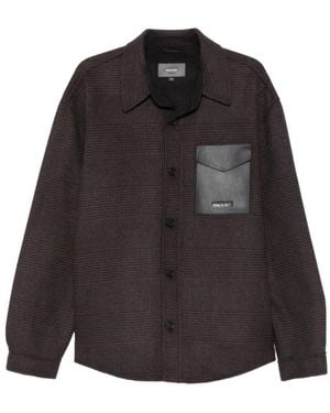 Mackage Check Wool Jacket - Black