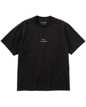 and wander X Roa T-Shirt À Manches Courtes - Black