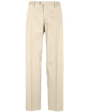 Briglia 1949 Pantalon De Costume À Plis Marqués - Natural