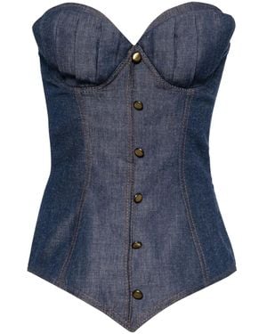 Saiid Kobeisy Corsetto Denim - Blu