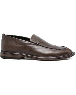 Pantanetti Leather Loafers - Grey