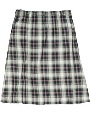 Acne Studios Geruite Midi-Rok - Grijs