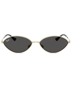 Ray-Ban Geometric-Frame Sunglasses - Metallic