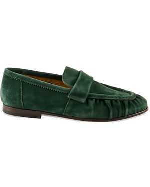 STURLINI FIRENZE Ruched-Detail Loafers - Green
