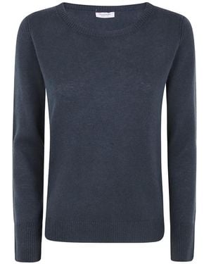 Rossopuro Fine-Knit Cashmere Jumper - Blue