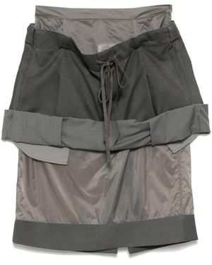 Maison Margiela Layered Midi Skirt - Grey