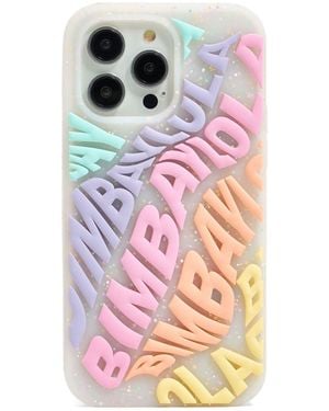 Bimba Y Lola Iphone 15 Pro Max Logo-Embossed Case - Pink