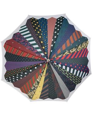 Moschino Parapluie À Imprimé Cravate - Bleu