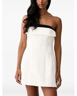 Bardot Robe-Bustier À Rabat - White