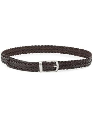 Officine Creative Woven Leather Belt - White