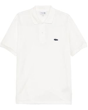 Lacoste Logo-Embroidered Polo Shirt - White