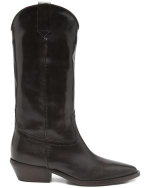 Julie Dee Pointed Cowboy Boots - Black