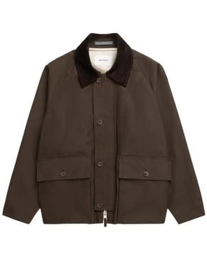Norse Projects コーデュロイカラー ジャケット - ブラウン