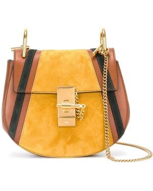 Chloé Patchwork 'Drew' Shoulder Bag - Yellow