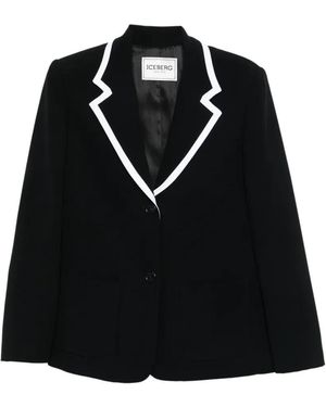 Iceberg Blazer À Simple Boutonnage - Black