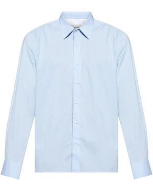 Officine Generale Hemd Aus Popeline - Blau