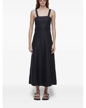 Osklen Square-Neckline Midi Dress - Black