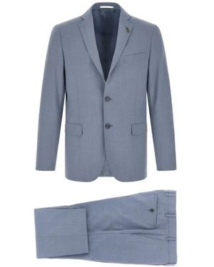 Pal Zileri Flap-Pockets Suit - Blue