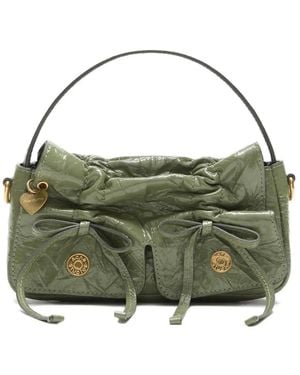 Acne Studios Bow-Embellishment Tote Bag - Green