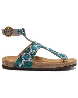 Maliparmi Diamond Beads Infrabijoux Sandals - Blue