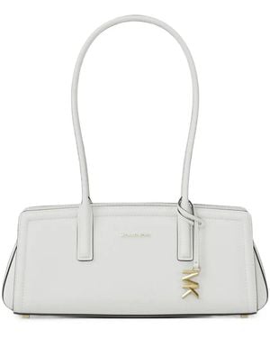 Michael Kors Laila Small Leather Shoulder Bag - White