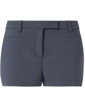 Pinko Shorts With Topstitching - Blue