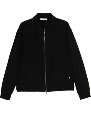 Grayed Zip-up Jacket - Black