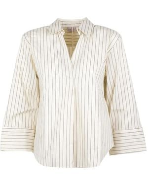 Marella Emme Striped Shirt - White