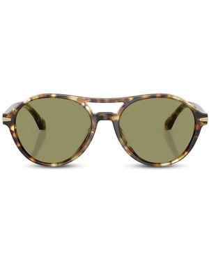 Giorgio Armani Round-Frame Sunglasses - Green