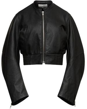 MM6 by Maison Margiela Zip-Fastening Jacket - Black