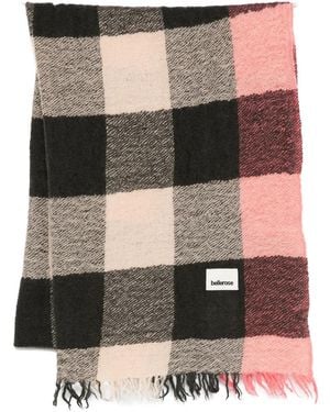 Bellerose Sidar Chequered Fringed Scarf - Black