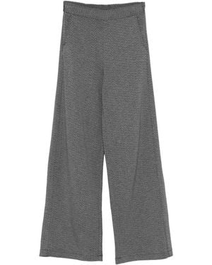 Pennyblack Textured Wide-Leg Pants - Grey
