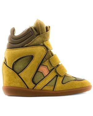 Isabel Marant Bekett Touch-Strap Sneakers - Yellow