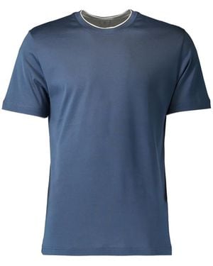 Eleventy Short-Sleeve T-Shirt - Blue
