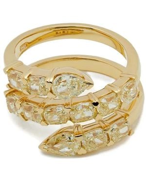 Jewels Aficionado 18K Diamond Twist Ring - Metallic