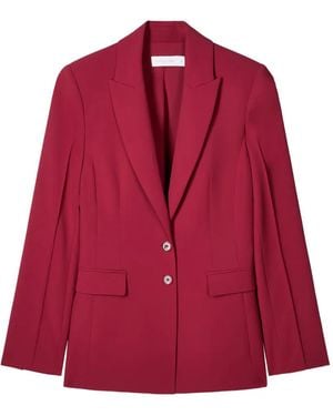 Patrizia Pepe Button-Fastening Blazer - Red