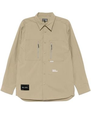 Izzue Logo-Print Shirt - Natural