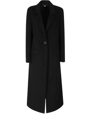 Hevò Lamiediolimpiadw Single-Breasted Notched-Lapels Coat - Black