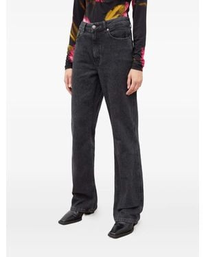 Gestuz High-waisted denim jeans - Negro